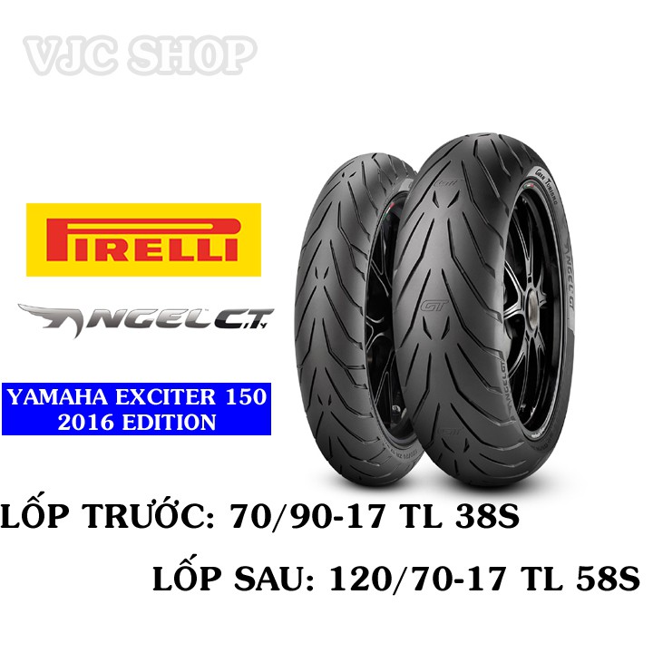 Cặp lốp xe Yahama Exciter 150 bản 2016 hãng Pirelli