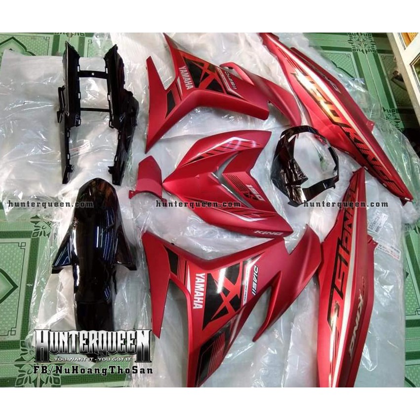 Tem Exciter 150, MX nhọn. Xe đỏ nhám, tem bóng. Chỉnh sửa theo yêu cầu. Sắc nét, bền màu, chống nước