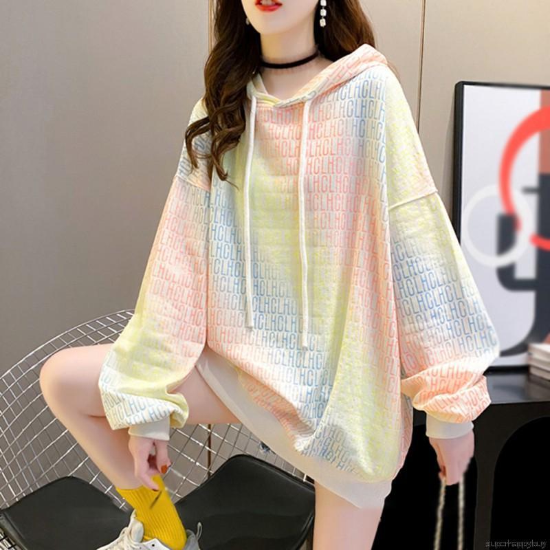 Áo Hoodies Tay Dài Hoạ Tiết In Phối Màu Cầu Vồng Thiết Kế Hợp Thời Trang | BigBuy360 - bigbuy360.vn