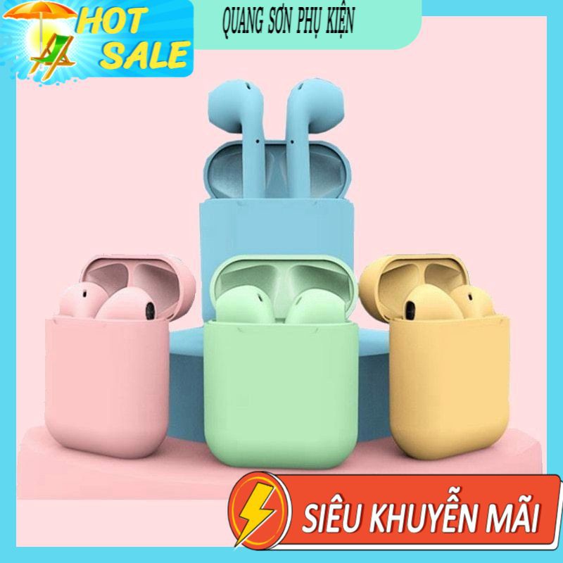 TAI NGHE INPODS 12 TWS NHIỀU MÀU - TAI NGHE CẢM BIẾN KHÔNG DÂY BẢO HÀNH 3 THÁNG