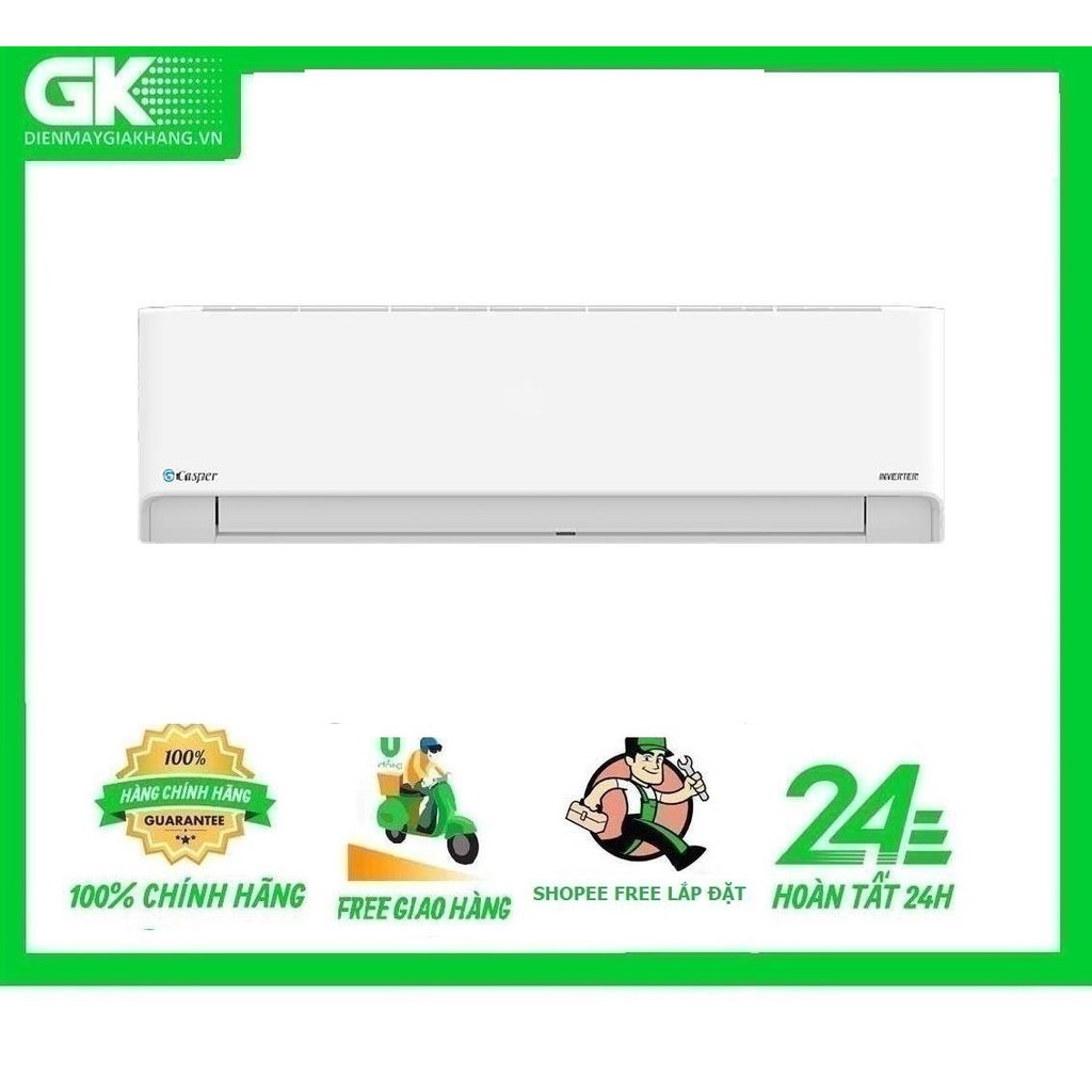 HC-12IA32-MIỄN PHÍ CÔNG LẮP ĐẶT-Máy lạnh Casper Inverter 1.5 HP HC-12IA32 Mới 2021