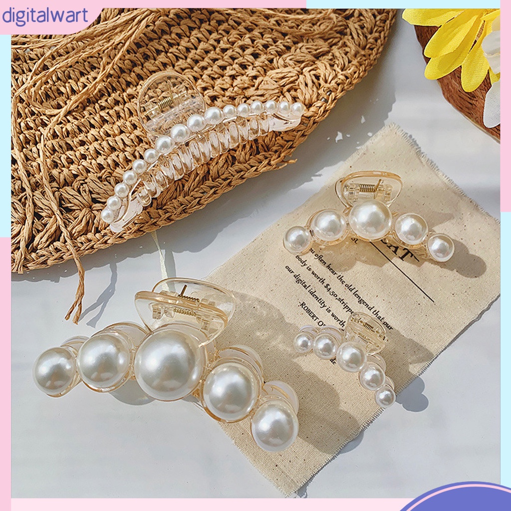 Kẹp tóc càng cua đính ngọc trai nhân tạo thời trang cho nữ
