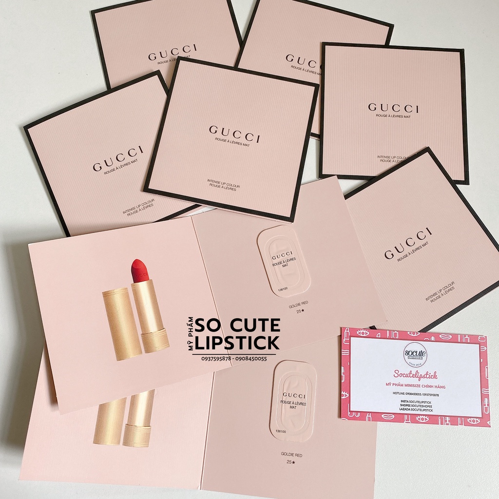 Sample Son Gu Xì 25 Goldie Red - Đỏ Tươi