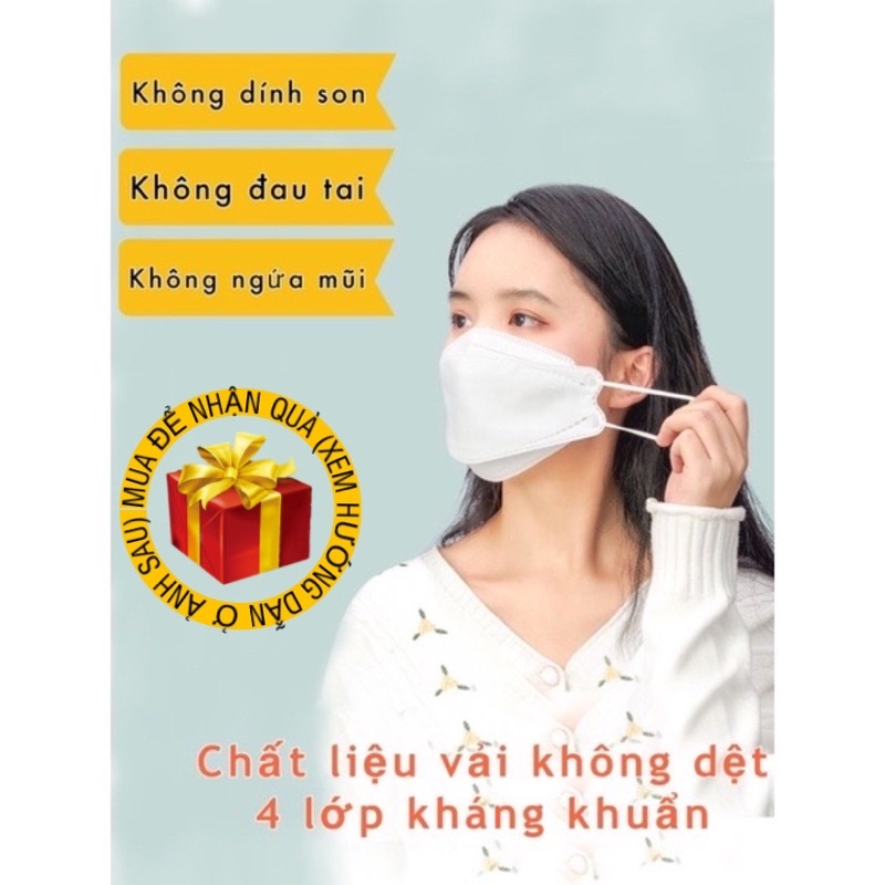 Khẩu trang 3D, 4 lớp siêu kháng khuẩn