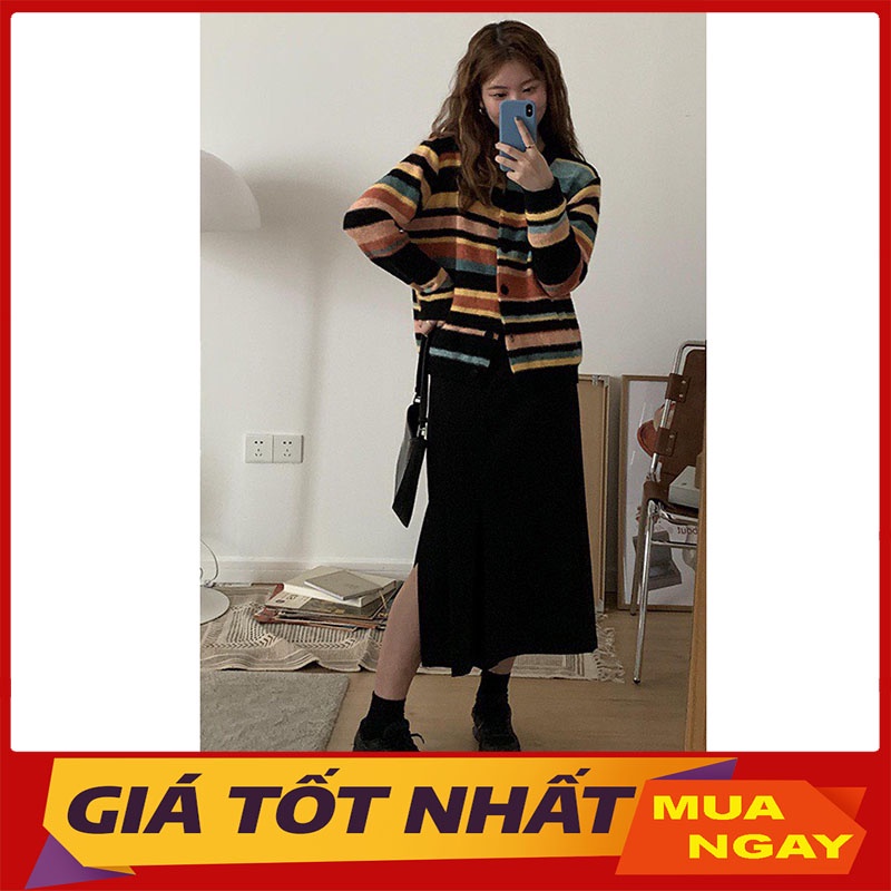 Áo Cardigan Len Phối Màu Mới Siêu Lạ M401