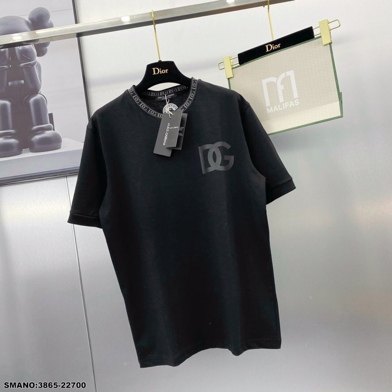 Áo Phông DG Viền Cổ Siêu Lạ - Áo Thun Nam DG Hoạ tiết Độc Lạ