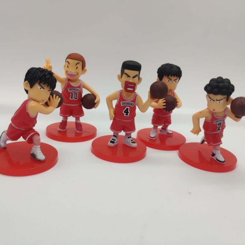 COMBO 5 NHÂN VẬT mô hình Slam Dunk đội bóng rổ honoko sakugari chibi figure anime slam dunk cao thủ bóng rổ