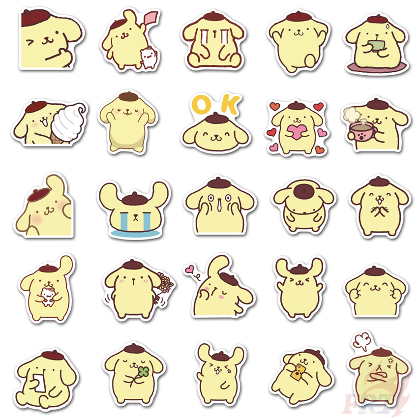 ❉ Pom Pom Purin Series 01 - Kawaii Sanrio Character Stickers ❉ 50Pcs/Set Anime Waterproof DIY Fashion Decals Doodle Stickers