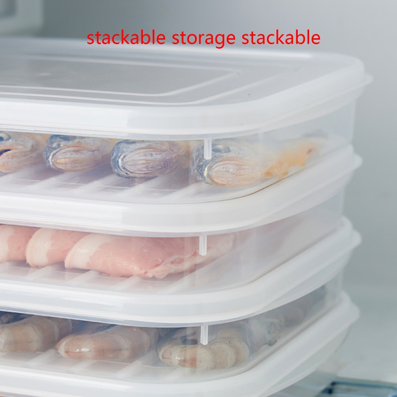 Hộp Đựng Rau Củ Tôm Cá Trong Suốt Có Nắp Đậy Tiện Lợi Ốp