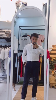 sơ mi lụa trơn ko nhăn ko xù