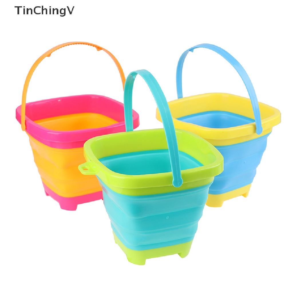 Xô Nhựa Đựng Cát / Đồ Chơi Đi Biển Gấp Gọn Đa Năng