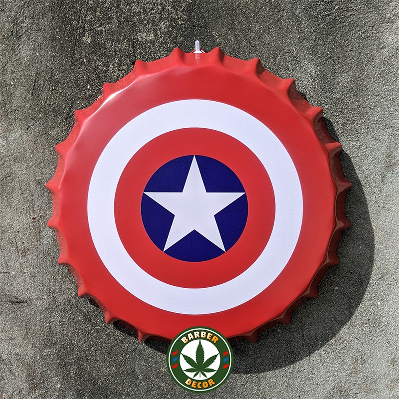 Nắp Bia Trang Trí Barber Shop - Quán Cafe Siêu Đẹp Phong Cách Vintage