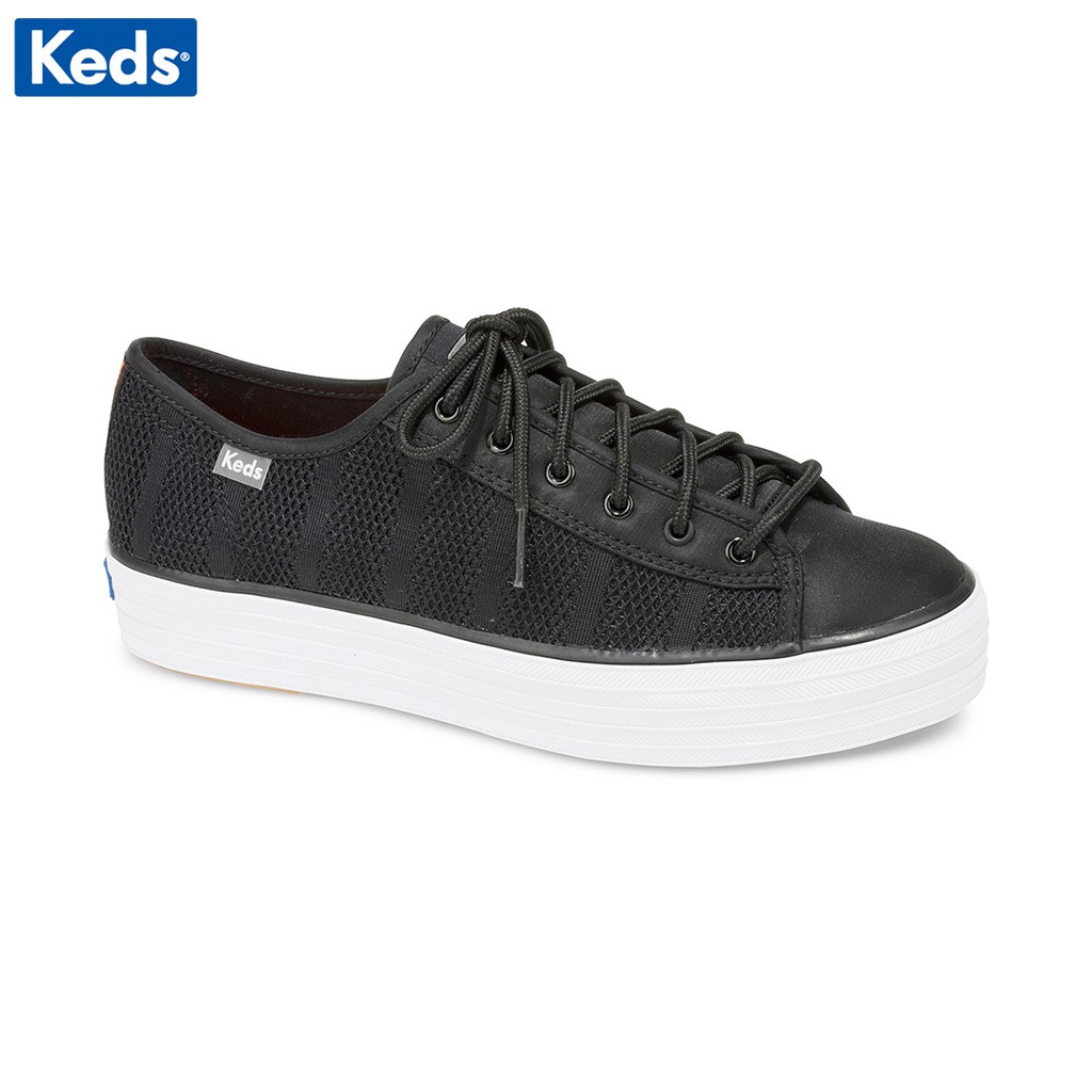 Giày Keds Nữ - Triple Kick Striped Mesh Black - KD058056