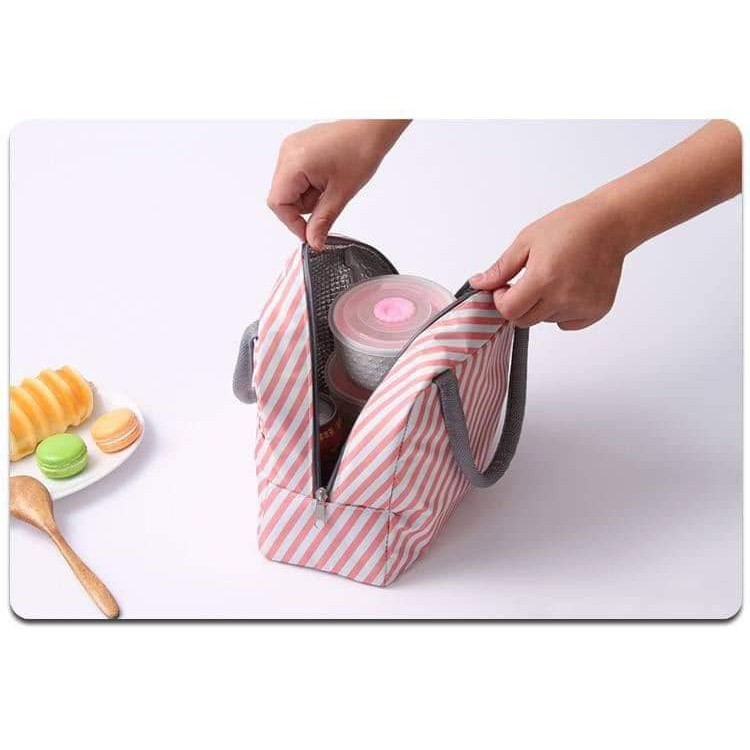 Túi giữ nhiệt có khóa kéo và ngăn phụ để đồ mẫu mới