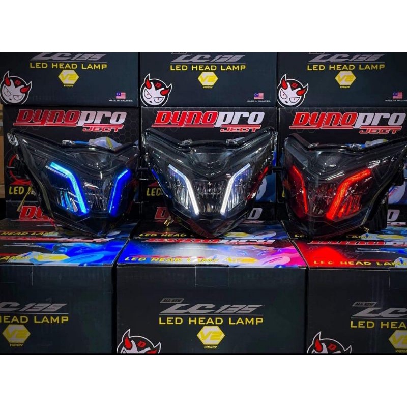 CHÓA TRƯỚC LED DYNO PRO LC 135 ECITER V4 - V6 CHÍNH HÃNG MALAYSIA