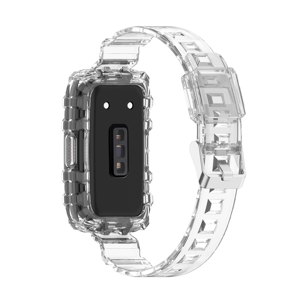 Dây Đeo Silicone Trong Suốt Cho Đồng Hồ Thông Minh Huawei band 6 7 Honor band 6 pro