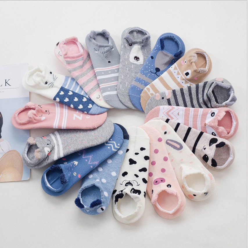 ❁❣ Tất vớ Nữ cổ ngắn hình thú Hàn Quốc TC13