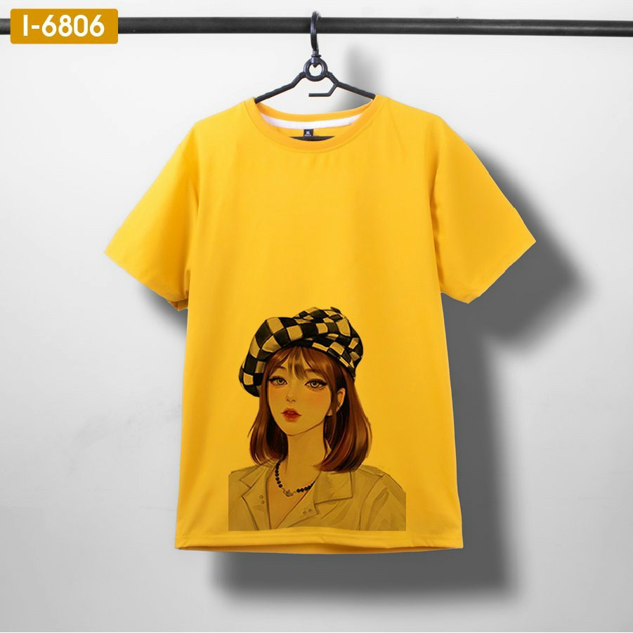 Áo thun nữ tay lỡ fom  IN HÌNH CÔ GÁI SIEU HOT , rẻ đẹp , áo thun unisex  giá gốc tận xưởng