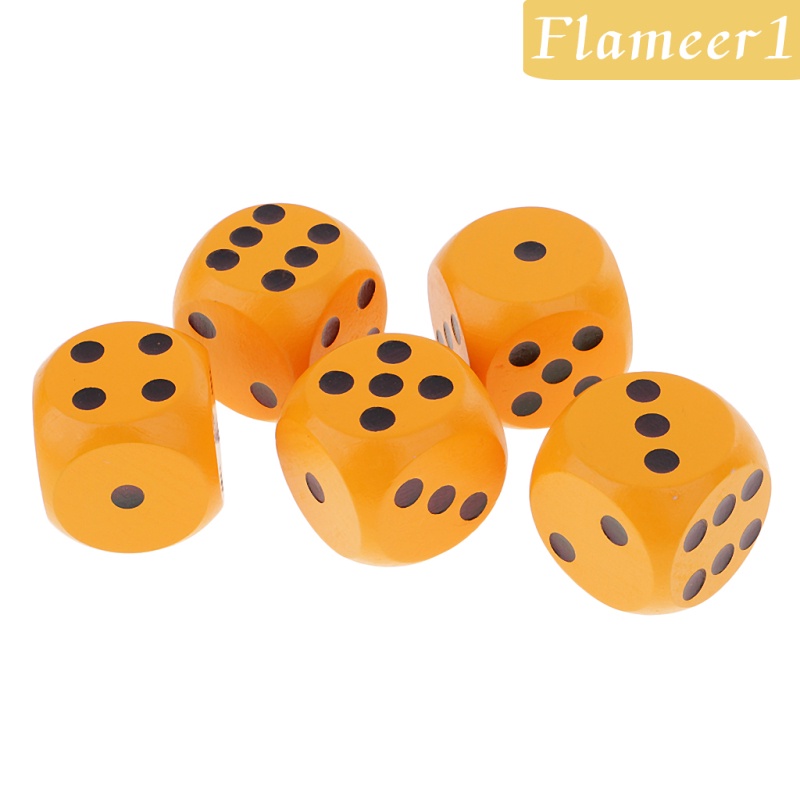 Set 1 / 5 Khối Xúc Xắc D6 Góc Tròn Đồ Chơi Cho Trẻ Em