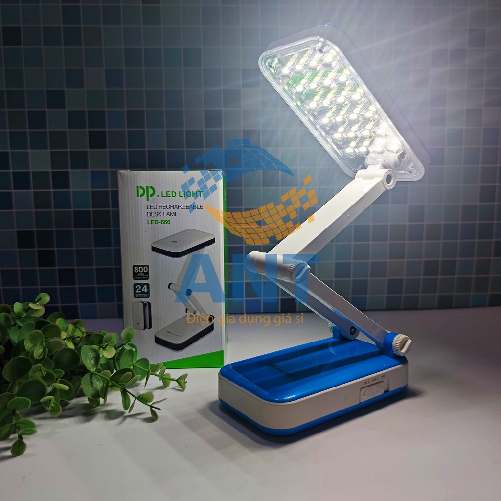 Đèn led để bàn gấp gọn 24 bóng DP 666
