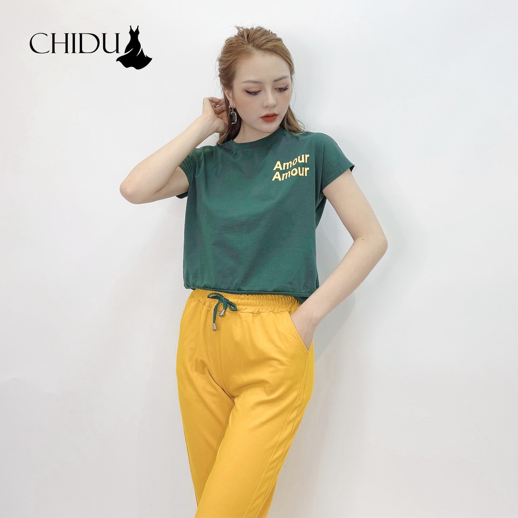 [ Mã WASTRUN4 giảm 10% tối đa 30K đơn 99K] CHIDU Set đồ thể thao nữ ngắn tay SP246