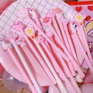 VIẾT GEL MÀU HỒNG PASTEL/ VIẾT MỰC XINH