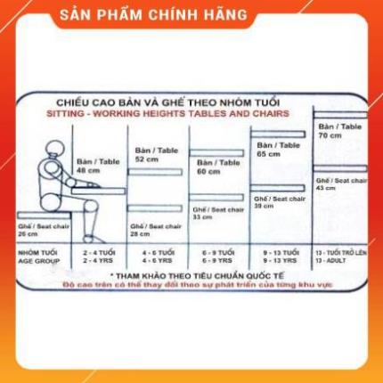 Bàn ghế học sinh Xuân Hòa cao cấp, Hàng chính hãng - Bảo hành 12 tháng ⚡