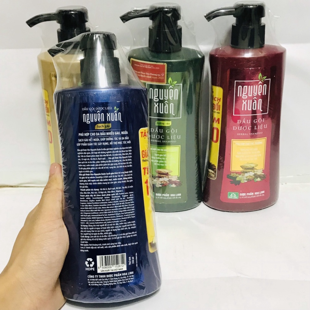 Dầu gội Nguyên Xuân Bồ Kết Dưỡng tóc Sạch gàu Giảm gãy rụng hương thơm ngát 350ML