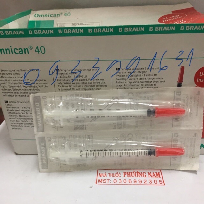 Kim tiêm tiểu đường OMNICAN 40(kim đầu đỏ)