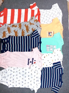 Set 5 Body Chip Carter’s 100% Cotton Xuất dư
