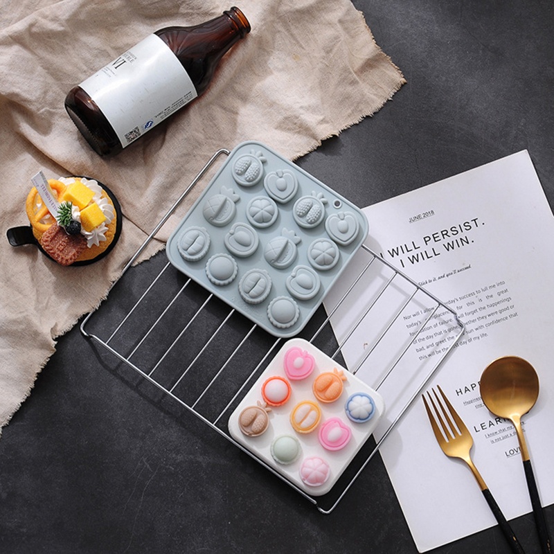 Khuôn Silicone Tạo Hình Trái Cây 3D Trang Trí Bánh DIY