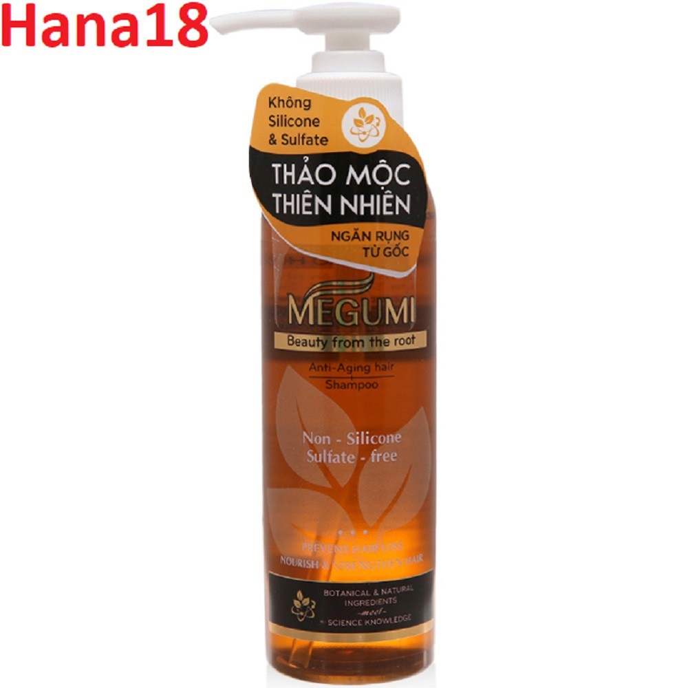 Dầu Gội đầu MEGUMI ROHTO Ngăn Rụng Tóc ngăn lão hóa tóc175g, Hana18 cung cấp hàng 100% chính hãng CHUANHOT