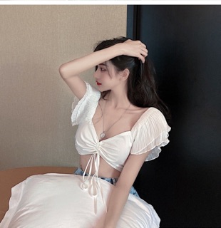 Croptop cột dây tay cánh tiên
