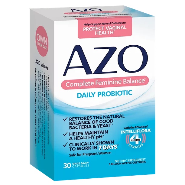 [ DATE 6/2023] AZO Complete Feminine Balance Daily Probiotic 30 VIÊN