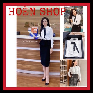 SƠ MI CÔNG SỞ - ÁO CÓ NƠ - KẾT HỢP CHÂN VÁY QUẦN ÂU SIÊU ĐẸP - HOÈN SHOP