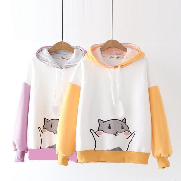 Áo khoác, áo hoodie unisex nỉ ngoại chú sóc cute năng động thời trang học đường | BigBuy360 - bigbuy360.vn