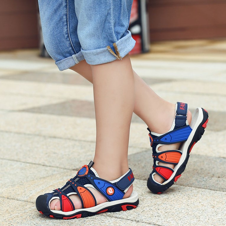 Giày Sandal Cho Bé Trai [ GIẢM GIÁ ] Giày Sandal Bé Trai mang êm chân