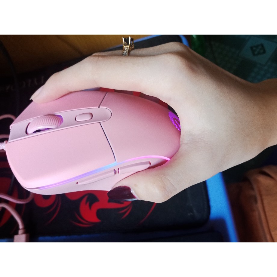 Chuột Gaming DAREU A960S Hồng / Trắng / Đen - ULTRALIGHT (PixArt PMW3389, DPI 16000)