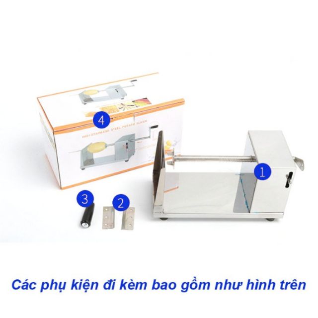 Máy Cắt Khoai Tây Lốc Xoáy ( Tặng 2 lưỡi dao)