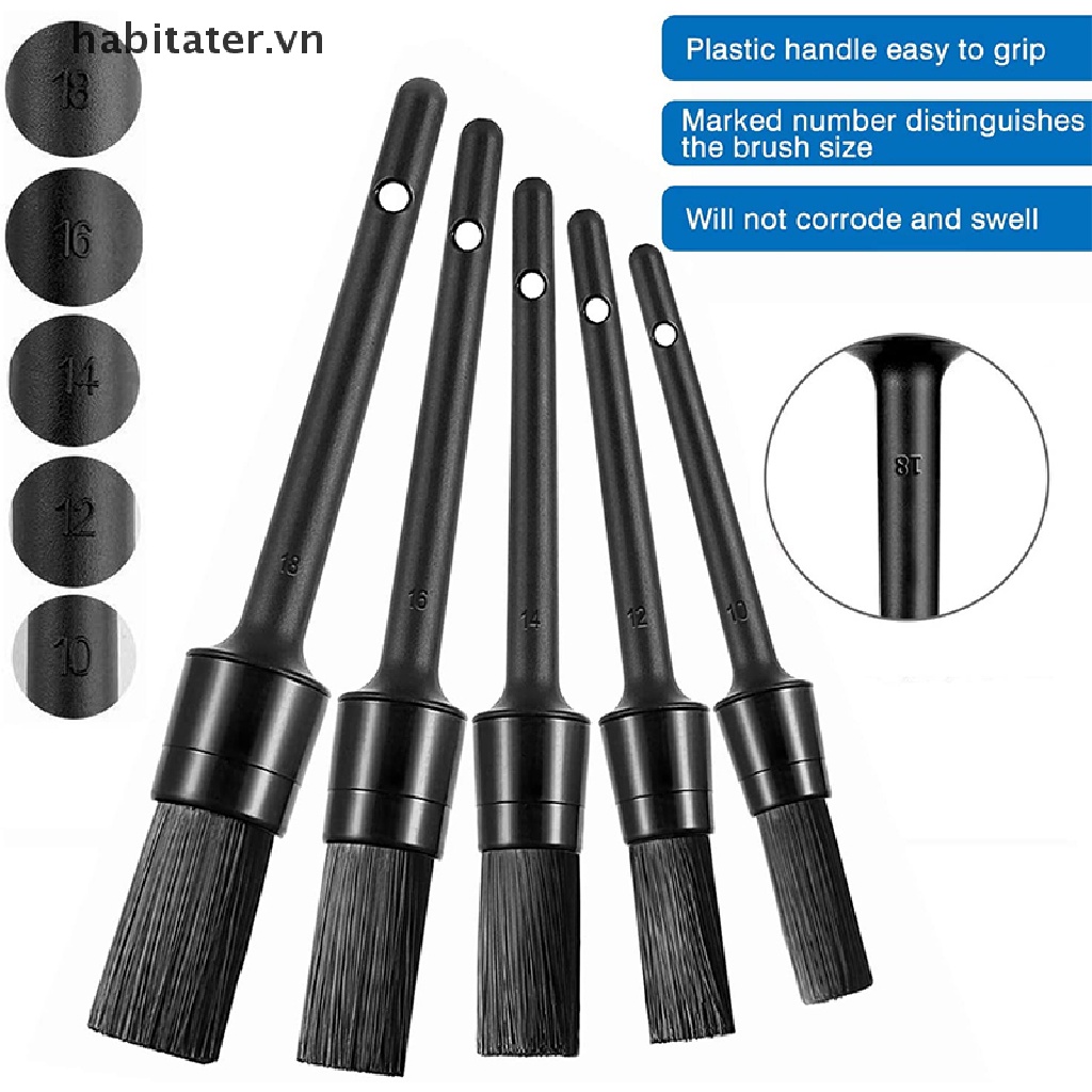 Set 5 Cọ Vệ Sinh Xe Ô Tô Tiện Lợi