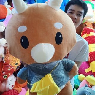 BÒ CHĂM CHỈ SIÊU TO 1M GẤU BÔNG BÒ CHĂM CHỈ (ẢNH + VIDEO THẬT 100%)