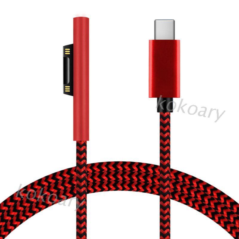 Dây Cáp Sạc Nhanh Loại C Cho Microsoft- Surface Pro 3 4 5 6 7