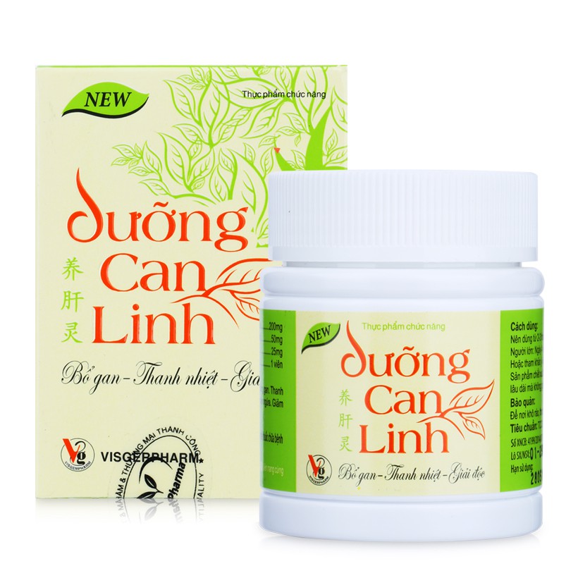 ✅  Dưỡng Can Linh - Viên uống bổ gan giải độc thanh nhiệt , giảm mụn nhọt, mụn cám