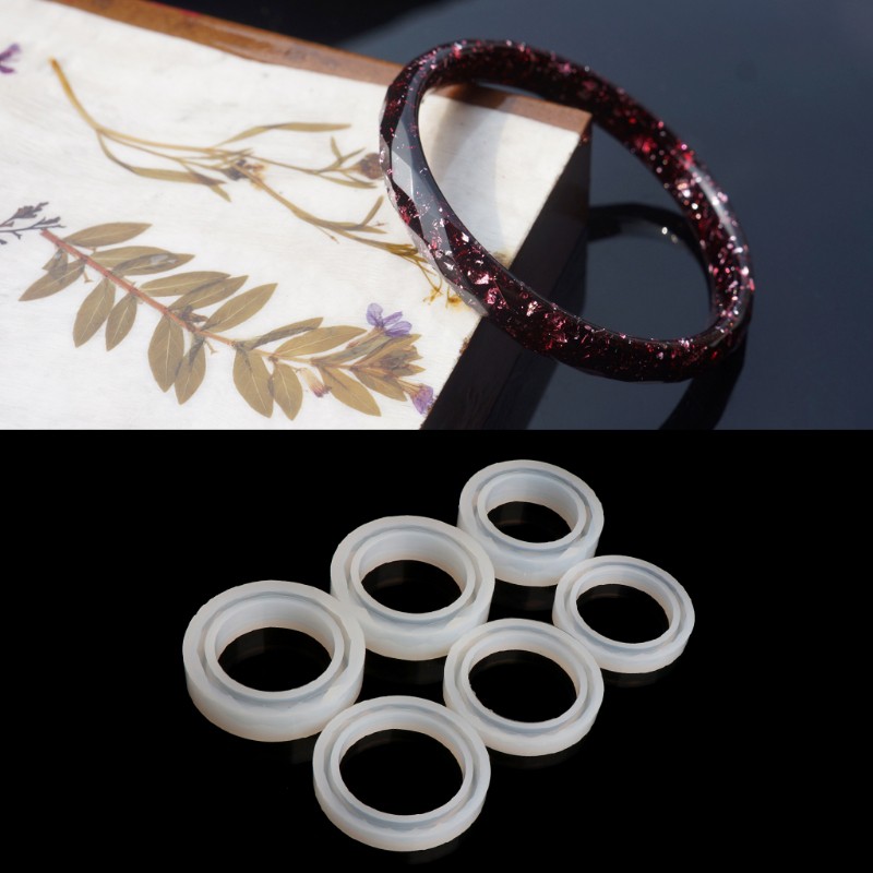 Khuôn Silicone Hình Tròn Hỗ Trợ Làm Vòng Tay