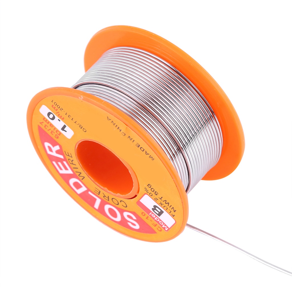 63/37 Rosin Core Solder Wire Flux 2% Tin Iron Welding Reel 0.6/0.8/1.0mm 50g
