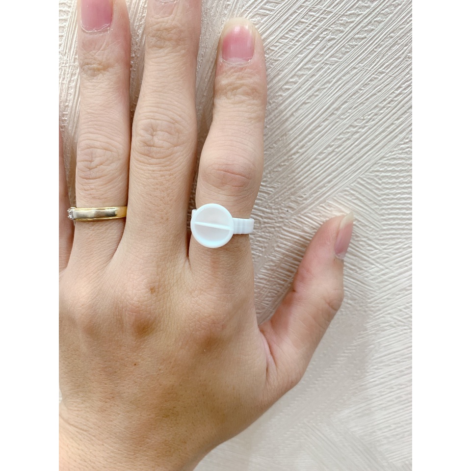 Nhẫn đựng keo nối mi, Nhẫn đựng mực xăm