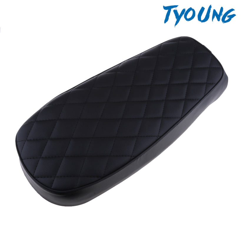 [TYOUNG]Cafe Racer Seat Diamond Checkered Pattern Flat Saddle Long Seats for Honda