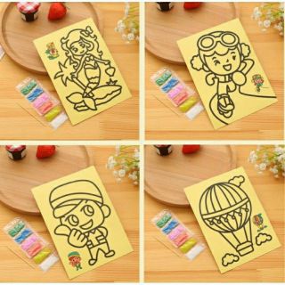 1 tấm tranh cát cỡ A5