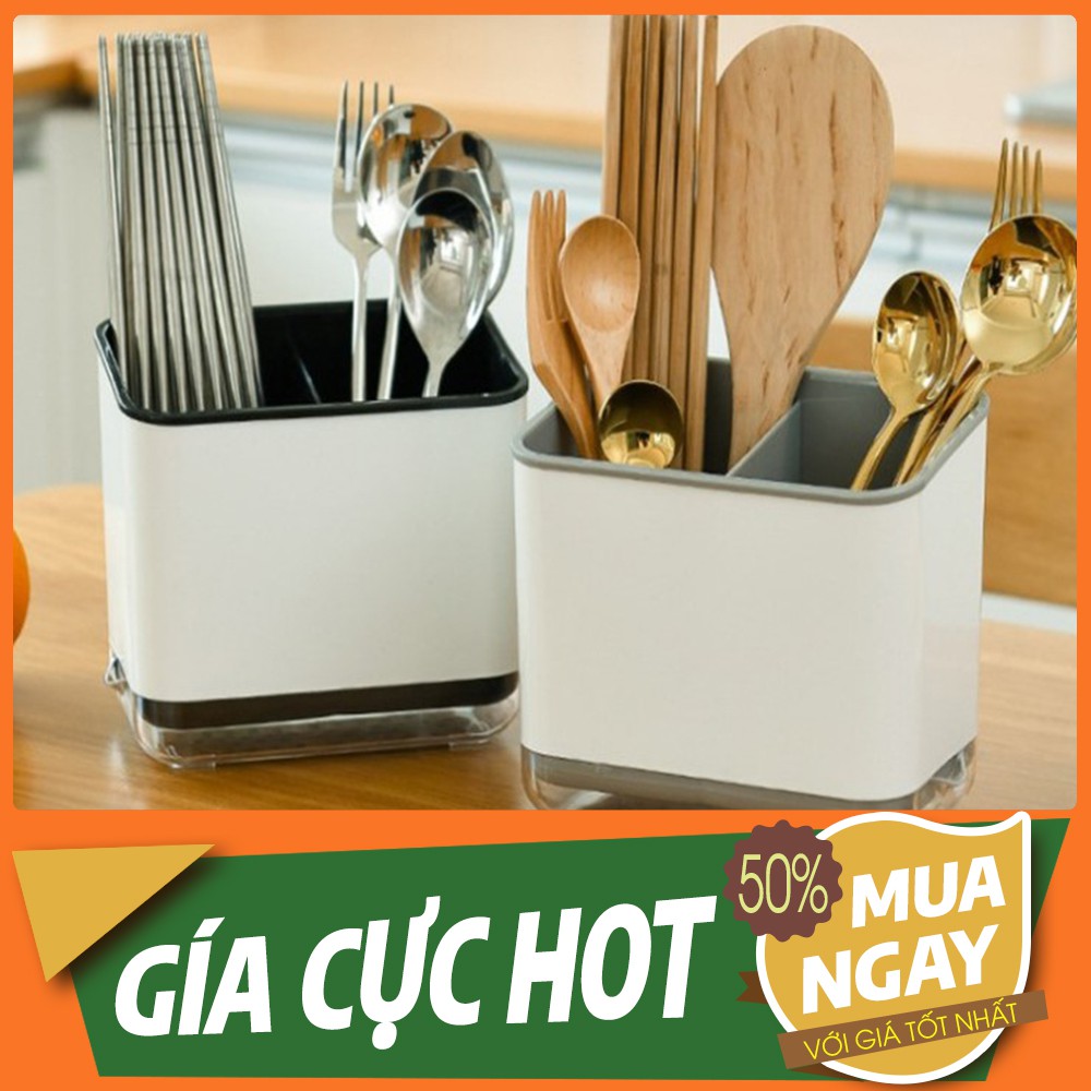 Ống Đựng Đũa 3 Ngăn Tiện Lợi-Ống Nhựa Đựng Đũa