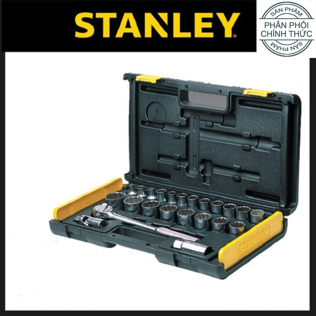 [STANLEY] Bộ khẩu hệ 1/2&quot; 12 cạnh 27 chi tiết 10-32mm Stanley 86-477